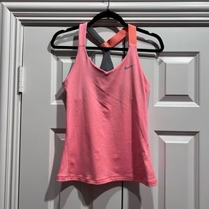Nike Dri Fit Tank Coral Size Small
